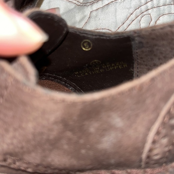 GAP Toddlers Suede Leather Brown Shoes made in Brazil p - Picture 8 of 12